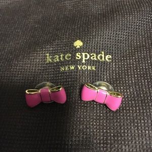 Kate Spade Pink Bow Earrings